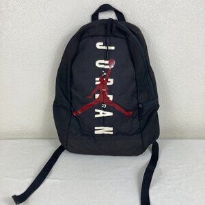 Nike Air Jordan Backpack Black Red Jumpman Large School Laptop Bag